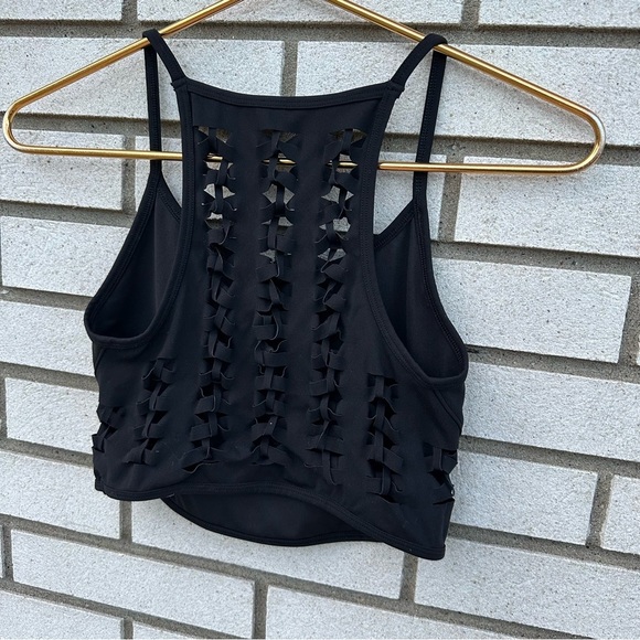 Free People FP Movement Revelation Crop Sports Bra Tank Black - Picture 5 of 10